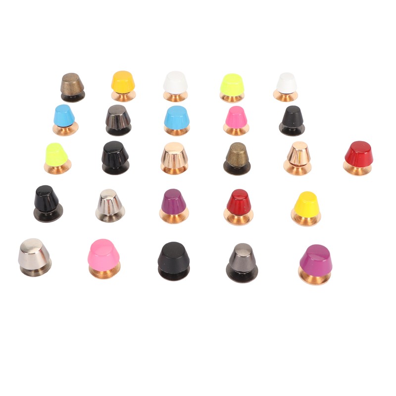 26pcs Screwback Studs Nailheads Lightweight Rust Proof Zinc Alloy Flat