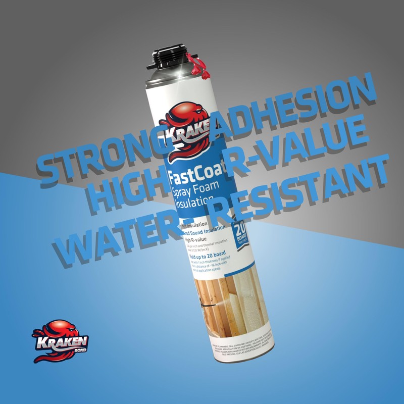 Kraken Bond Fastcoat Fire Rated Spray Foam Insulation (1x27.1 oz.)