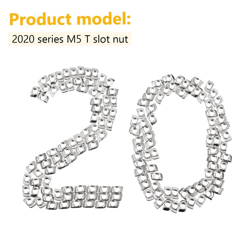 150 Pieces 2020 Series T Nuts T-Slot Nut Hammer Head