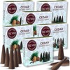 Cedar Incense Cones - Total 60 Cone Incense - Six