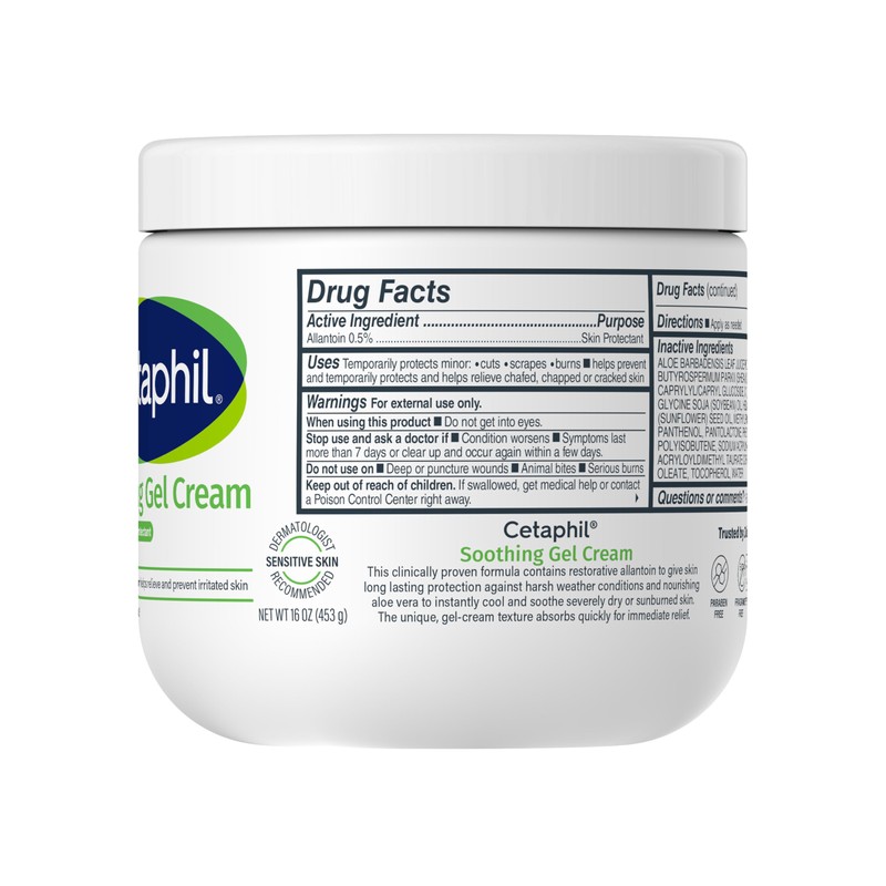 Cetaphil Soothing Gel-Cream with Aloe Instantly Soothes and Hydrates Sensitive