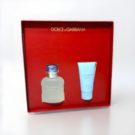 Dolce&Gabbana DOLCE & GABBANA Light Blue Pour Homme Men's EDT & Body Cream Gift Set New