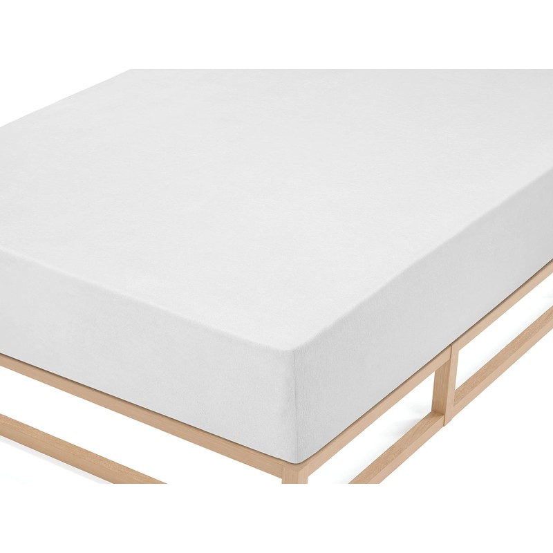 biberna 0012344 Stretch Fitted Sheet Terry (Mattress Height Max. 22