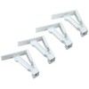 Fackelmann Tablecloth Clips Set, White, 17 x 11.7 x 1.8