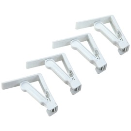 Fackelmann Tablecloth Clips Set, White, 17 x 11.7 x 1.8 cm
