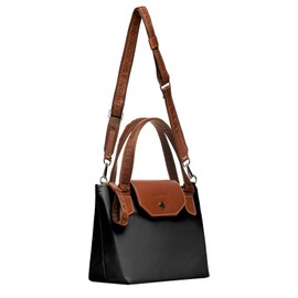 Longvoyage Cross Essential Chica – Bolsa Pequeña y Versátil para Mujer, Cómoda y Funcional, Diseño Atemporal (Negro)