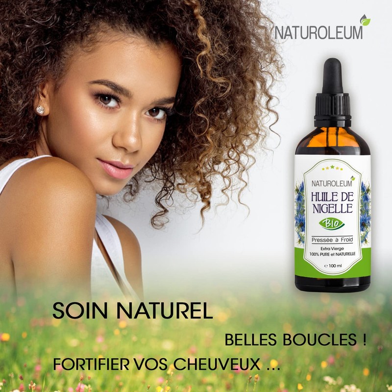Organic Black Cumin Oil, 100% Pure and Natural, Cold Pressed,