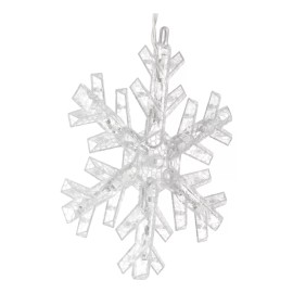 A+ Luces Led Tira 4m 20 Focos Copo De Nieve Navidad Impermeable