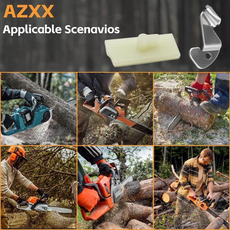 AZXX Chain Catcher Bar Nuts Chainsaw Parts Kit 6 Pcs