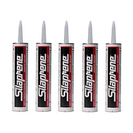 Silaprene - North America's Premiere Silicone-Free Adhesive and Sealant - One-Part and Fast-Drying Waterproof Industrial Sealer for Vehicle Assembly and Repair - 300ML - 5 Pack - White Color