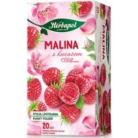 Raspberry With Rose Blossom Tea Natural Pure And Refreshing Herbal Fruit Infusion Herbapol
