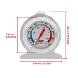 10PACK in Oven Thermometer 50-300°C/100-600°F, Instant Read Precision Stainless Steel Electric/Gas Oven Thermometers for Kitchen Cooking Grill Smoker