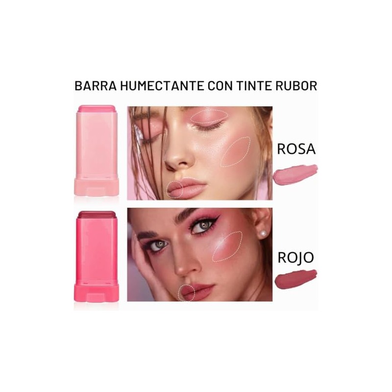 Bluemega Rubor En Crema 3 En 1,Rubor Ligero Impermeable 1