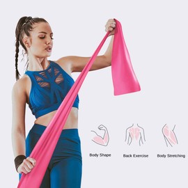 KEVOSOK Bandas de Resistencia Deportivas, Paquete de 9 Bandas Elásticas de Fitness, Bandas de Resistencia Elasticas,Bandas Elásticas de TPE para Entrenamiento de Fuerza, Yoga, Glúteos y Fitness