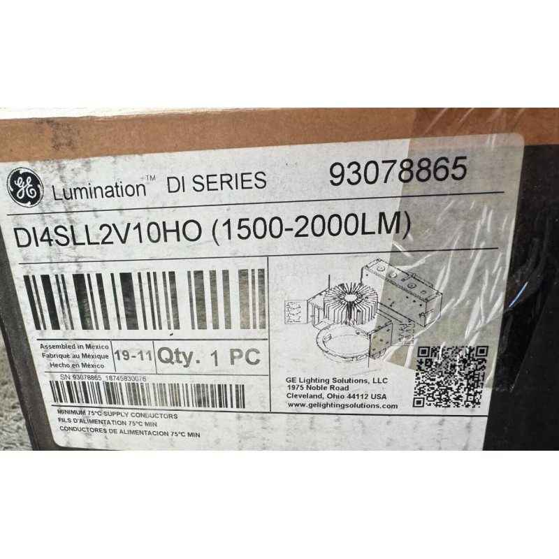 GE DI4SLL2V10HO Lumination Recessed LED Luminaire 93078865, 1500lm, 277V, 0-10V