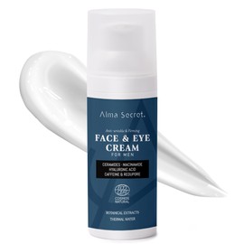 Alma Secret Men's Moisturising Face & Eye Cream with Caffeine, Ginseng & Vitamin C. SPF 20-50 ml