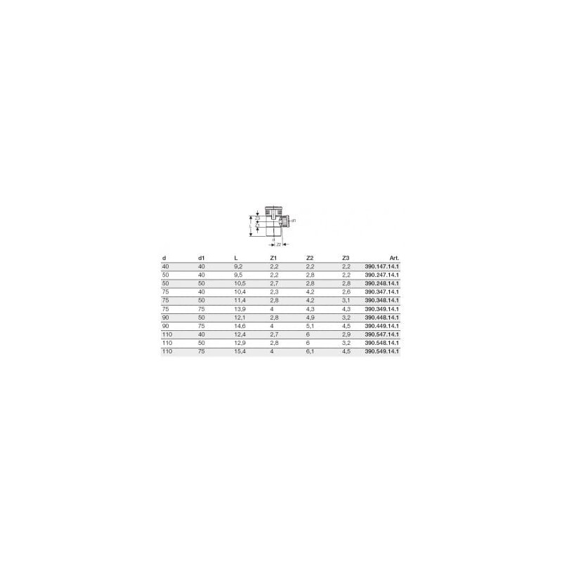 Geberit 390.248.14.1 silent-pp gtea Braga with Reduction 87 Degrees