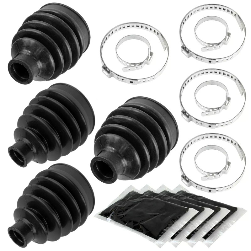 Caltric 2 Rear Axle Outer And Inner CV Boot Kit