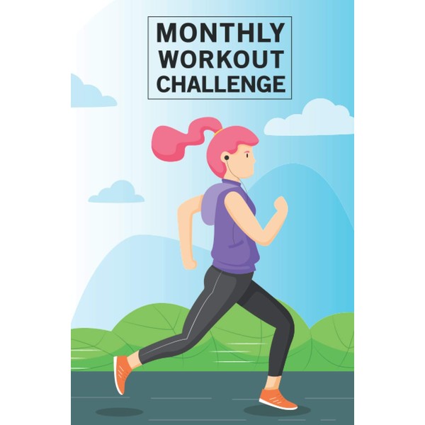 Monthly Workout Challenge: 30 Day Workout Program Training Calendar; Training