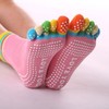 Women's 10 Pairs Non-slip Pure Cotton Yoga Toe Socks Size/White 30ea