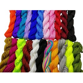 Pamir Tong Wholesale 1.0mm 1.5mm Chinese Knotting Cord/Braided Nylon Beading Cord GD23C74 (1.5MM)