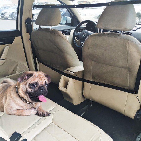 STARROAD-TIM Dog Car Barrier Vehicle Pet Barrier Backseat Mesh Dog