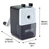 Rapesco 64 Desk Top Pencil Sharpener, Black (R64000B2)