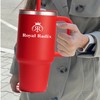 Royal Radix 40 oz Tumbler with a handle and straw,