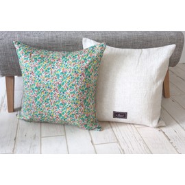 DDintex FLORET LONDON Cushion Cover Spring Orchard Beige 45x45cm [With Liberty Print]