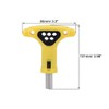 sourcing map Ratchet Screwdriver Adjustable T Shape Wrench Multifunctional Non-Slip
