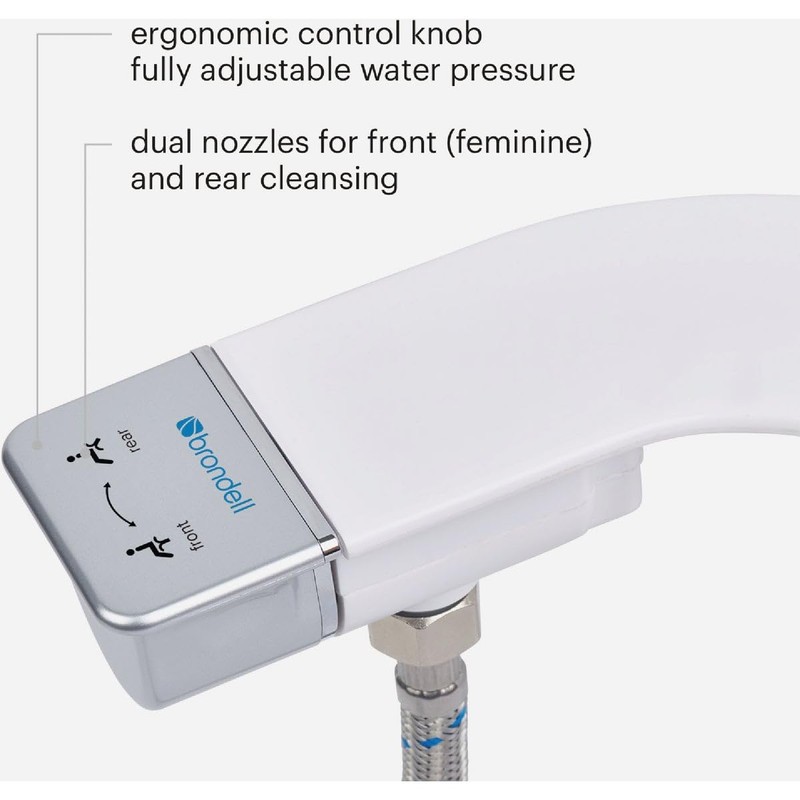 Brondell Bidet Attachment for Toilet SS-250 SimpleSpa Fresh Water Spray