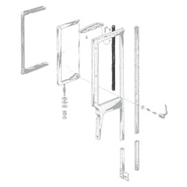 Ford Back Edge of Vent Window Seals Crown Vic, Convt 1955-56 Ford Car B5A-7621450-PR