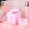 8 Pcs Powder Puffs Cases, Triangle Powder Puff Container Clear