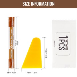 12 Colors Wood Filler Sticks,Wood Repair Wax Crayons Furniture Touch Up Kit,Repair Pen for Hardwood Floors Cabinets Tables Doors Laminate,Restore Scratches Cracks Nail Holes and Surface Damages