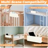 Oungy 3 Pcs Bedside Caddy Plastic Bed Caddy, Orange Hanging