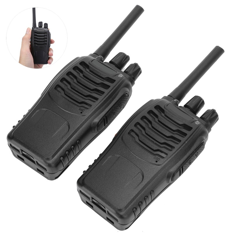2pcs Walkie Talkie for Baofeng BF‑888H 400‑470MHz 16CH USB Charging