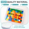 Qiyaz 12 Pcs Clear Hard Zipper Case Plastic Zipper Pouch