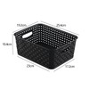 Lasbily 6-Pack Plastic Storage Baskets, Kitchen Cupboard Organiser Basket with