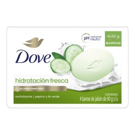 Jabón Dove Hidratación Fresca Pepino Verde