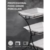 YHOSSEUN Large Tiered Tray Stand, 3 Tier Serving Tray Porcelain