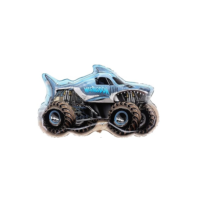 Toyland® Paquete de 4 globos de aluminio Monster Jam Truck