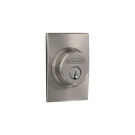 SCHLAGE Century Satin Nickel Metal Deadbolt