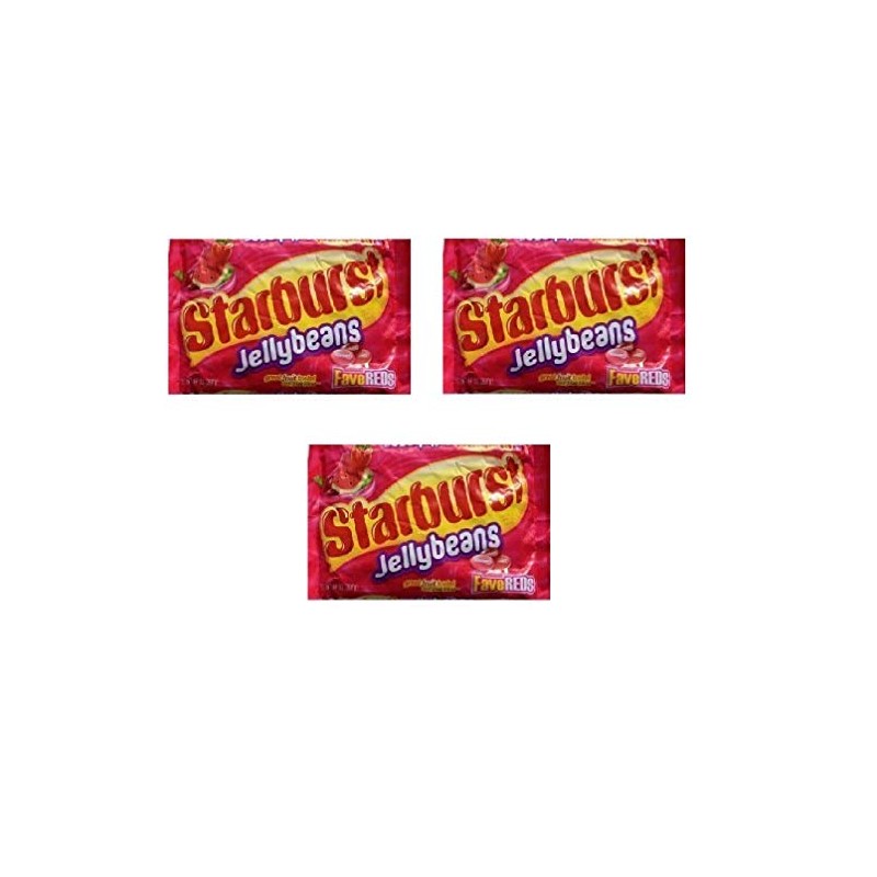 Starburst Fave Reds Jelly Beans, 14-ounce Bag (Pack of 3)