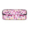 GVGOAGL Firefighter Cute Pink Car Girly Pattern Pencil Case Organizer