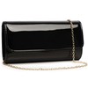 Patent Leather Envelope Clutch for Women Stylish Evening Handbag with