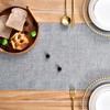 NEWISHER Farmhouse Rustic Table Runner Solid Grey Rectangular Table Runners