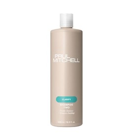 Paul Mitchell Shampoo Two, Champú clarificante, Limpia profundamente + Elimina la acumulación, Para todo tipo de cabello, especialmente cabello graso,