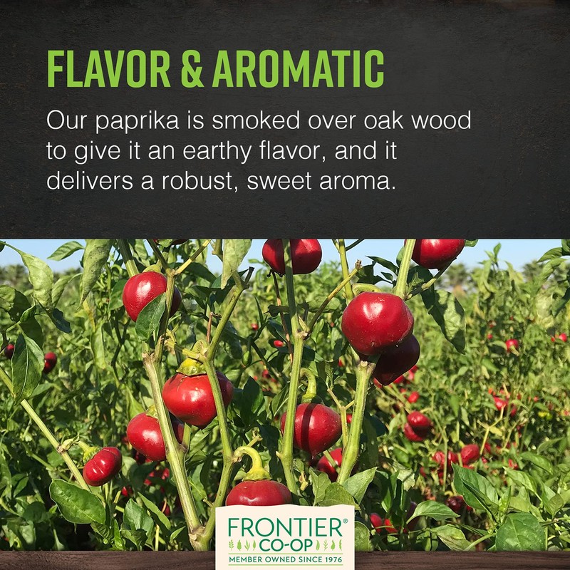 Frontier Co-op Organic Ground Smoked Paprika 1lb Bulk Bag -