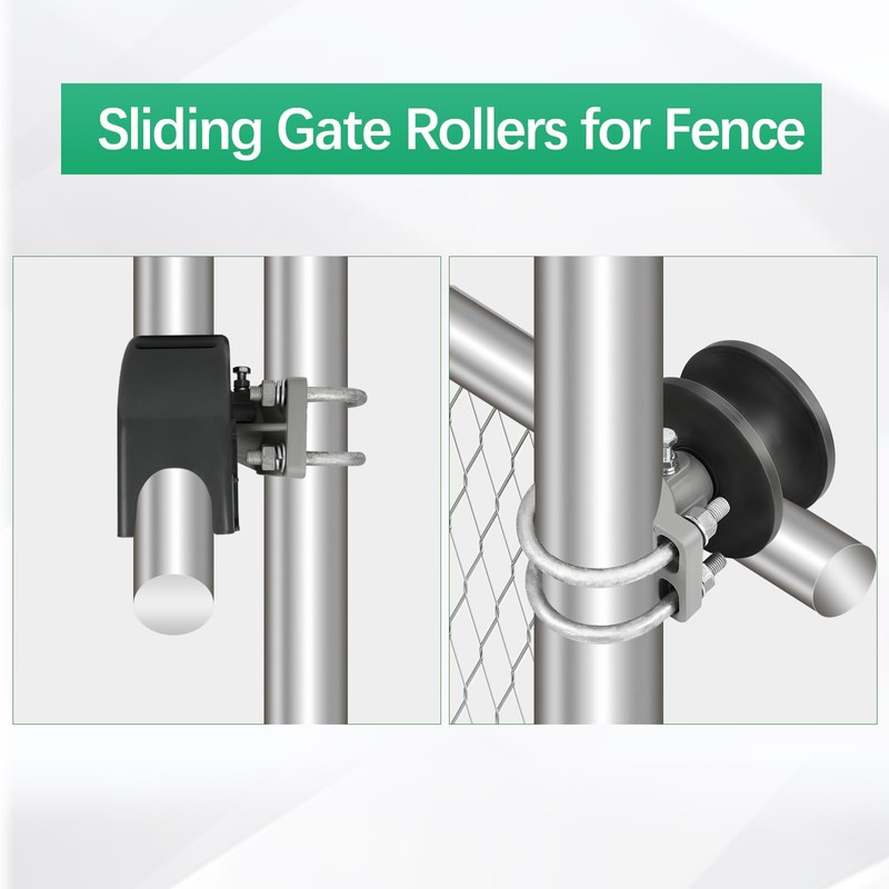 Wmebee Nylon Cantilever Gate Roller, 2-3/8"(2-1/2") Round Gate Frame 4"