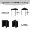 Eurmax USA Enclosure Wall Kit for 5x5 Pop Up Canopy